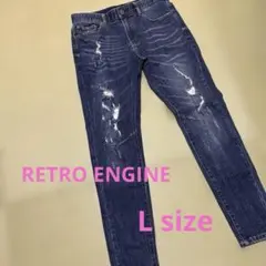 RETORO ENGINEダメージデニム ストレッチ archive ジーンズのサムネイル