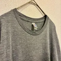 USA製 古着 両面プリント デザインTシャツ 半袖 Lサイズ グレー