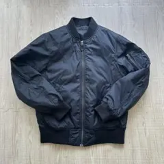 UNIQLO MA-1 ブラック ブルゾン メンズ　S