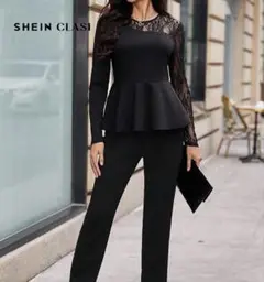 ピーチさん専用　SHEIN CLASI ブラックパンツドレス