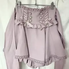‬LIZLISA レースアップサスペンダー付き スカパン ピンク‪‪