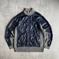 【00s adidas】レア　ドライバーズニット　ブルゾン　ジャージ　古着