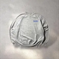 希少90s Leeペプシコーラ企業ロゴスウェット刺繍グレー短丈シティボーイY2K