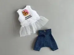 ■ オビツ11 服 ■ チュールTシャツ パンツセット ストロベリーマフィン ■