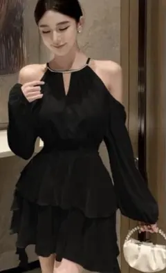 週末お値下げ　ISLAYCAOLILA］キャバドレス ミニドレス