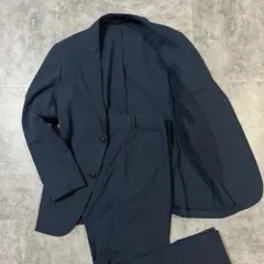 美品　UNIQLO 感動ジャケット セットアップ シアサッカー　S