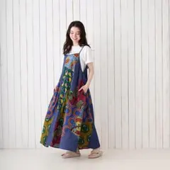 美品】mag.by c マグバイシー アフリカンプリントスリーブレス 