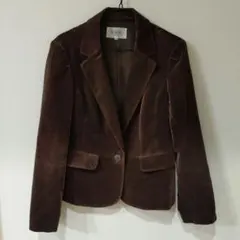 自由区 ベロア テーラードジャケット 40 11号