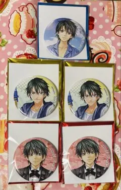 新テニスの王子様 記念展 学プリ展 ドキサバ展 缶バッジ 越前リョーマ