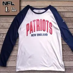 NFL NEW ENGLAND PATRIOTS ラグランスリーブ Lサイズ