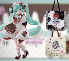 初音ミク×チロルチョコ フィギュア・フリルトートバッグ　3点セット