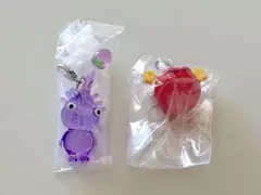 紫　ピクミン　ビビリダマ　めじるしアクセサリー　ポケモンセンター　限定　ガチャ