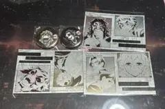 鬼滅の刃 ダイニング メタリックポストカード 缶バッジ 獪岳 善逸 お楽しみくじ