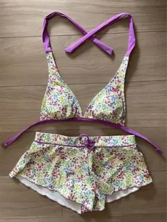 花柄　セパレート水着　ロキシー