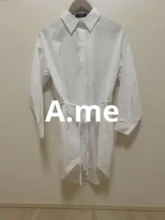 A.me ロングシャツ　made in Koreaのサムネイル