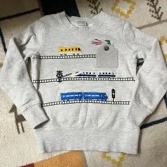 BAB CHIP 電車模様のトレーナー 120