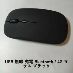USB 無線 充電 Bluetooth 2.4G マウス ブラック