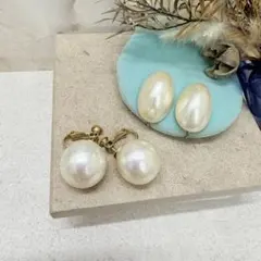 11.935【イヤリング】アクセサリー　ピアス変更可　パール　まとめ