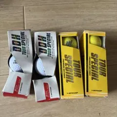 おまけ1つ付きDUNLOP DDH TOUR SPECIAL ゴルフボール 4箱のサムネイル