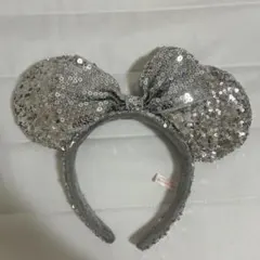 シルバー スパンコール カチューシャ