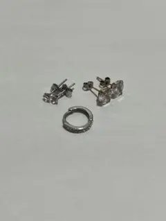 5点セット CZジルコニア ピアス&フープピアス アソート 묶음 판매