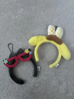 あ*ん様 シークレット ミニカチューシャ サンリオ　ポムポムプリン　バツ丸　2点