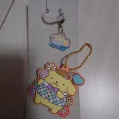 アクリルチャーム クリームinスナック＆ぷっくりラバマスグミ5　ポムポムプリン