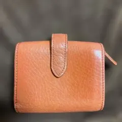 ●美品●ダコタ●Dakota●オレンジレザー 二つ折り財布●