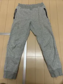 グレー コットン混合 ジョガーパンツ 130㌢
