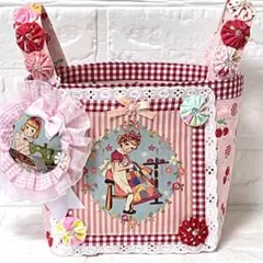 布バスケット　ココセキ さん　ハンドメイド