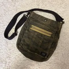 PORTER 70周年記念 グリーンアイ タイガーカモフラ ハーフムーン