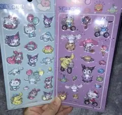 硬いシール　立体水晶シール　サンリオキャラクターセット