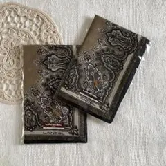 LANCEL ハンカチ2枚　コットン　ペーズリー　茶　ブラウン系　未使用品のサムネイル