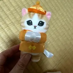 mofusand モフサンド チャイナにゃん マスコット　黄色　オレンジ
