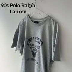 90s POLO SPORT RRLプリントTシャツ 希少アーカイブ グレー M - メルカリ