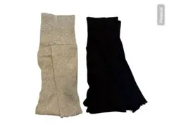 マタニティ　グレー ブラック スパッツ Lサイズ