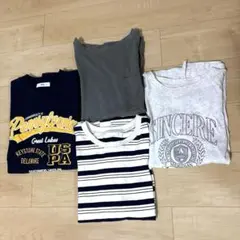レディースTシャツ5分袖　４枚まとめ売り XL相当