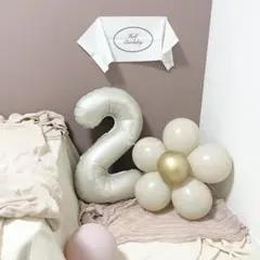 フラワー　誕生日　飾り　風船　ナチュラル　可愛い　花柄　韓国　バルーン　センイル