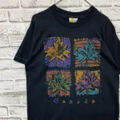 USA製90sヴィンテージTシャツ！シングルステッチブラック古着M 0612のサムネイル