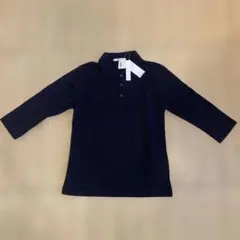L&Beautiful ポロシャツ 七分袖 ブラック M