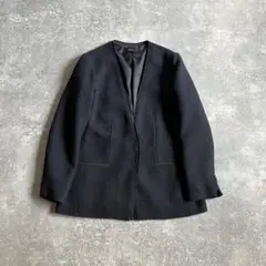 【アーバンリサーチドアーズ】ツィードVネックロングジャケット ネイビー