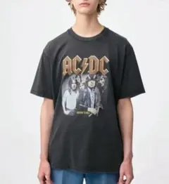 GU ウォッシュドグラフィックT MUSIC(AC/DC)Мサイズのサムネイル