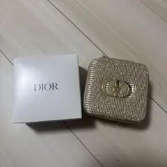 Dior ゴールドラメ ポーチ 箱付き　ジュエリーケース　ノベルティ