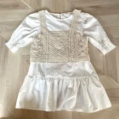 新品　ems. レース付きホワイトチュニック