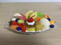 プリンアラモード　食品サンプル　純喫茶