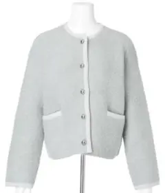 【新品】　Apuweiser-riche ラメブークレニットジャケット