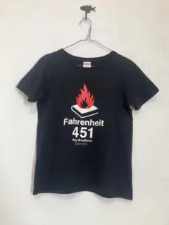 華氏451度 Tシャツ ユナイテッドアスレ G-M 黒　早川書房　ブラッドベリのサムネイル