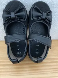 女の子　ブラック フォーマルシューズ 16センチ