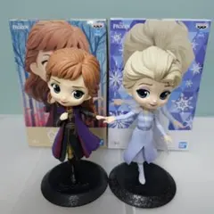 Qposket アナ エルサ フィギュアセット　アナ雪　FROZEN