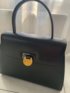 ジバンシーブラック ハンドバッグ 美品　ビンテージゴールド金具